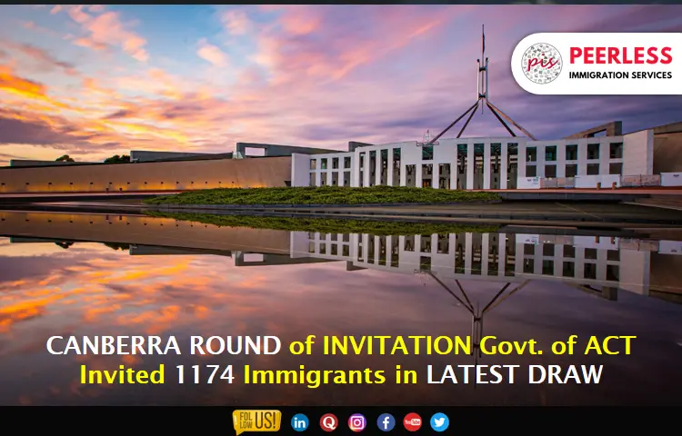 Canberra Invites 1174 applicants to the latest Canberra Matrix Draw