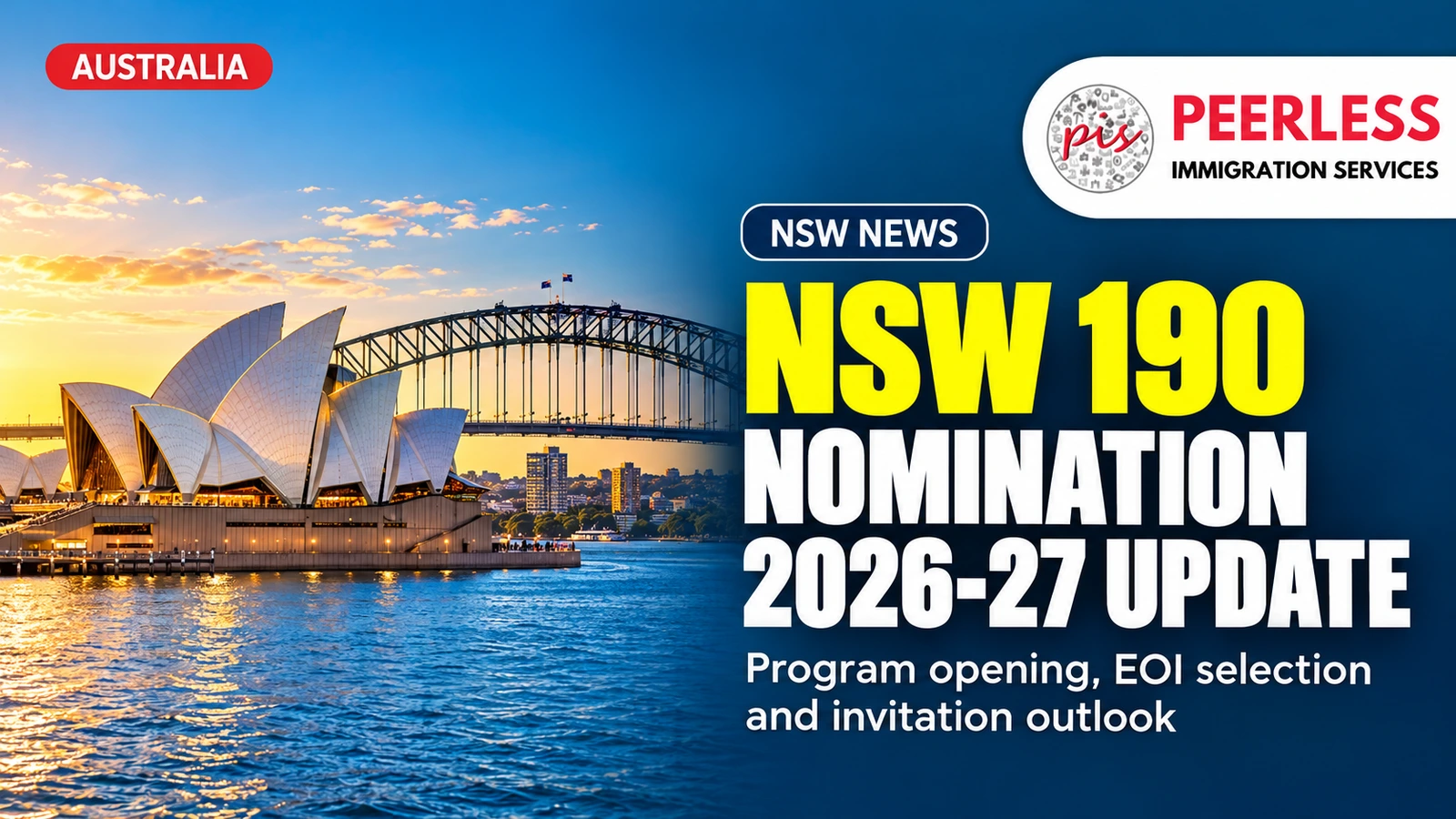 NSW Opens Subclass 190 Nomination for 2026-27; First Round Expected in Week of 19 October