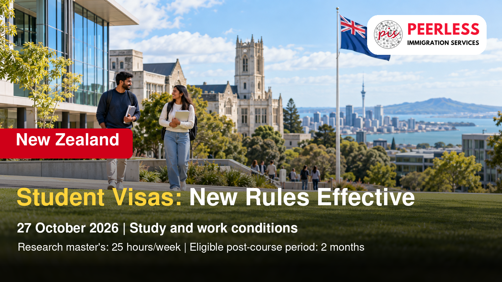 New Zealand Student Visa Changes Take Effect on 27 October