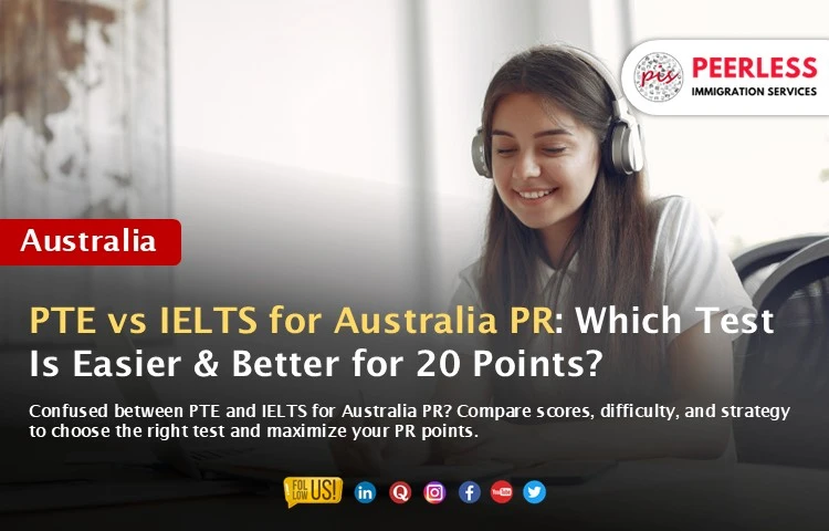PTE vs IELTS for Australia PR (2026): Which Test Is Easier & Better for 20 Points?