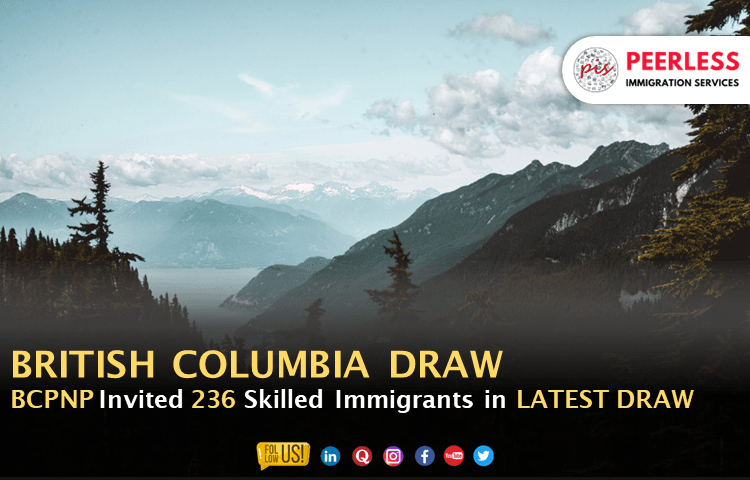 British Columbia invited 236 applicants in the latest Draw