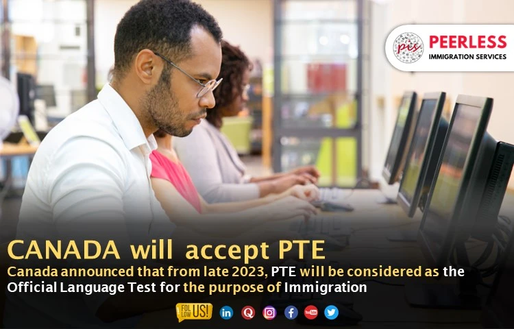 Is the PTE Exam valid for the Canadian Immigration PR Process?